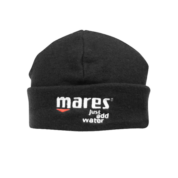 ШАПОЧКА ТЕПЛАЯ ФЛИСОВАЯ MARES ЧЕРНАЯ