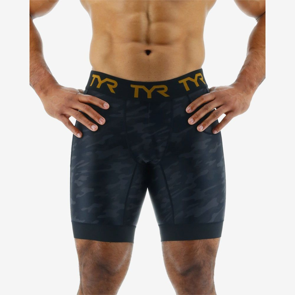 Шорты компрессионные TYR Men&#039;s Compression 8&quot; Short