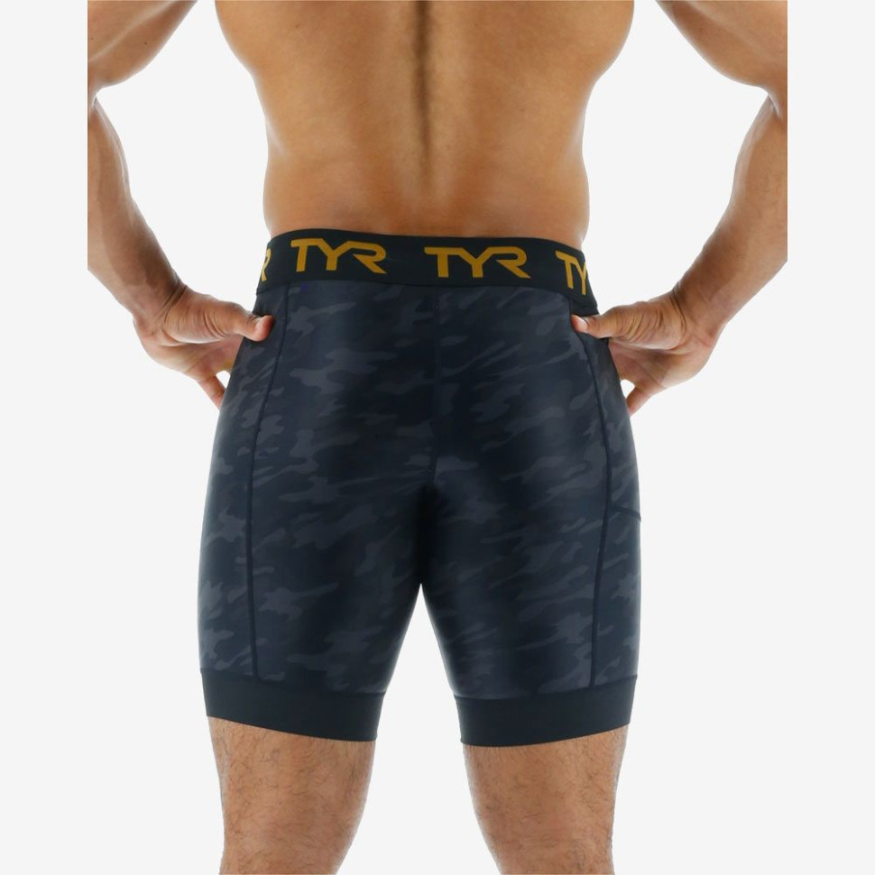 Шорты компрессионные TYR Men&#039;s Compression 8&quot; Short