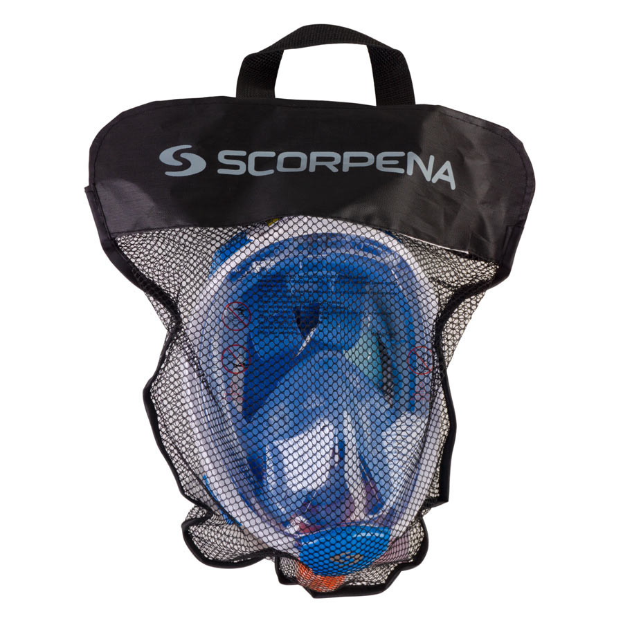 Маска полнолицевая для плавания Scorpena Swim малая, син S