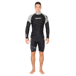 Гидрокостюм MARES ULTRASKIN L/S, Нейлон-Мембрана-Флис, Футболка с длинным рукавом, Мужская
