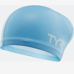 Шапочка плавательная подростковая TYR Silicone Comfort Long Hair Cap Junior