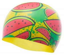 Шапочка силиконовая TYR WATERMELON SWIM CAP