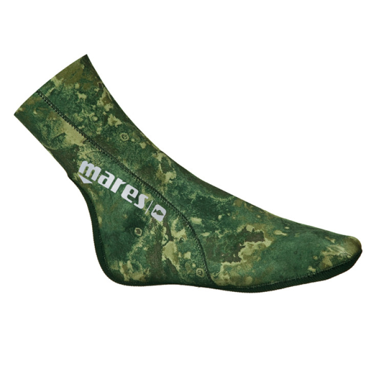 Носки CAMO GREEN 30, 3мм, с открытой порой внутри, цв.зеленый камуфляж