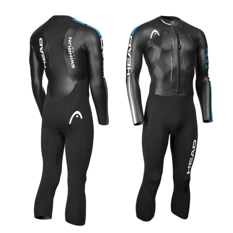 Гидрокостюм HEAD SWIMRUN AERO, Мужской, неопр.4/2/1,5мм. Гладкий внешн./Нейлон внутри