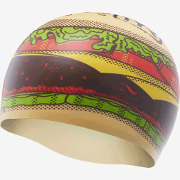 Шапочка для плавания TYR Hamburger Silicone Swim Cap
