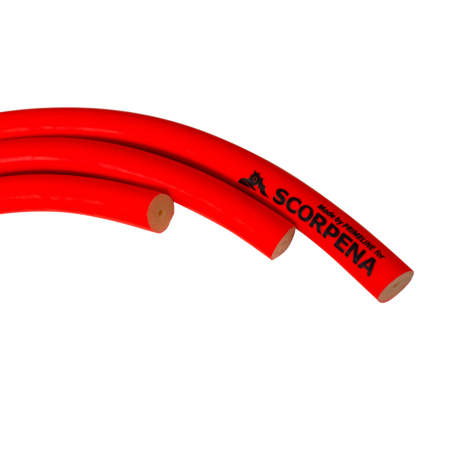Тяга d18мм Scorpena RED, на отрез 1 м, двухкомпонентная, латексная,  ⌀18 мм