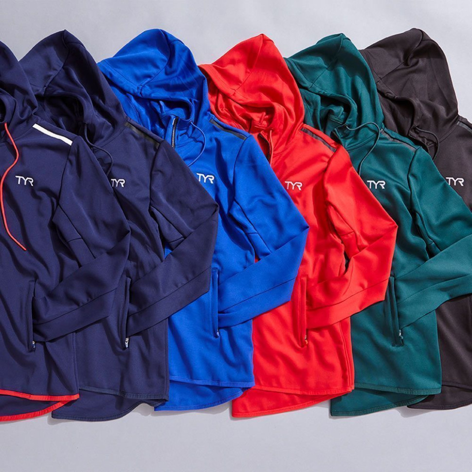 Кофта на молнии TYR Men&#039;s Team Zip Hoodie