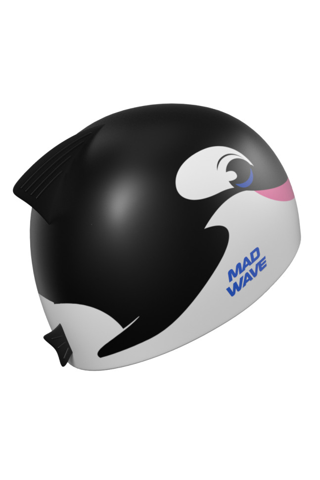 Юниорская силиконовая шапочка WHALE with fins