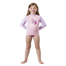 Гидрокостюм-Футболка с длинным рукавом MARES Rash Guard KID L/S, Лайкра, для девочки