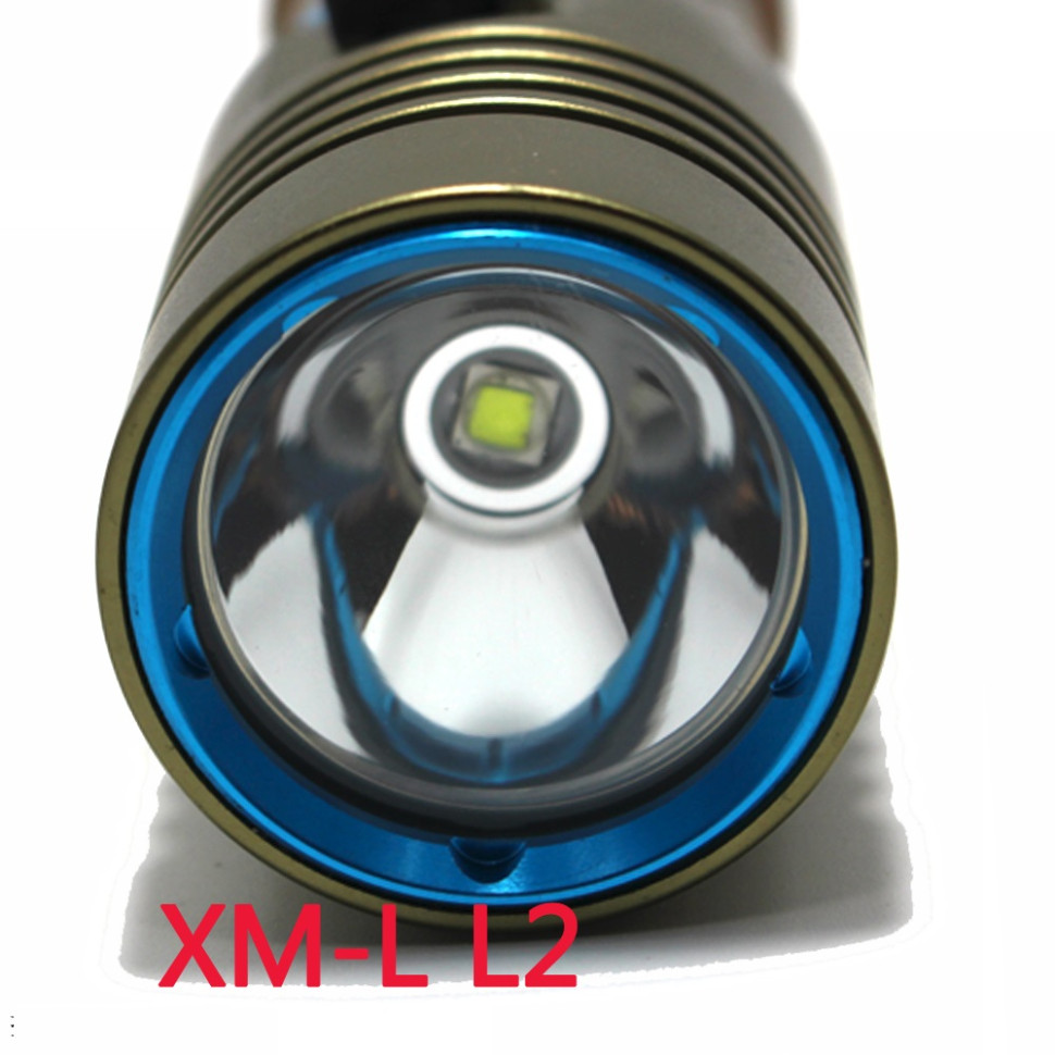 Фонарь SCUBA BROTHERS FLASH GREEN 2000Lm CREE XM-L L2, теплый белый свет