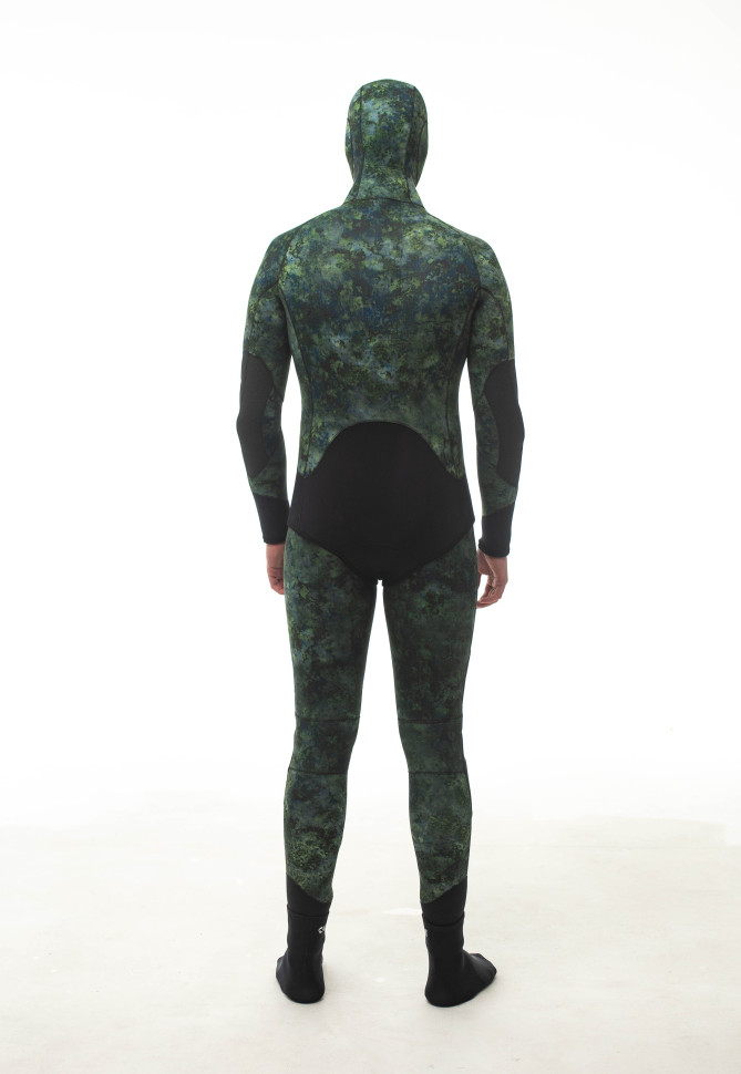 Гидрокостюм 5 мм AQUASTRETCH CAMO GREEN HAMMERFISH/открытая пора