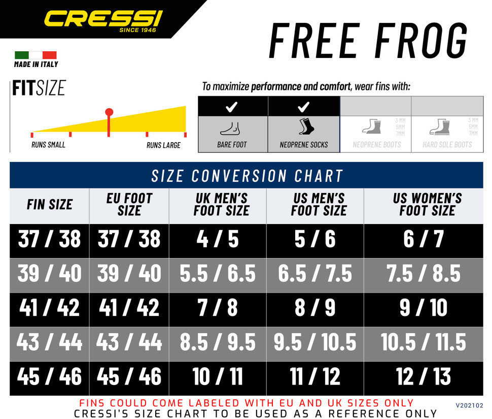 Ласты CRESSI FREEFROG