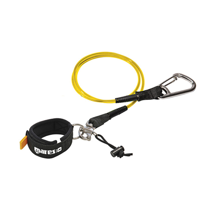 Стропа страховочная с быстросбросом Lanyard Freediving с карабинами, браслетом MARES