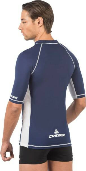 Футболка из лайкры с коротким рукавом RASH GUARD муж. Темно-синяя Cressi
