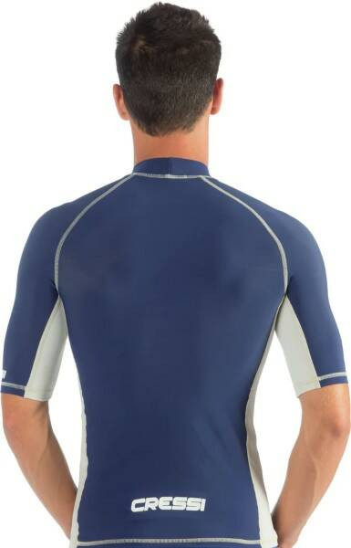 Футболка из лайкры с коротким рукавом RASH GUARD муж. Темно-синяя Cressi