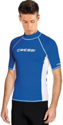 Футболка из лайкры с коротким рукавом RASH GUARD муж. синяя Cressi