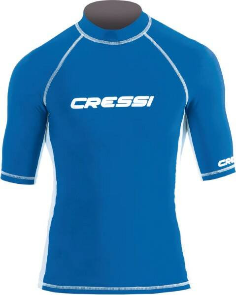 Футболка из лайкры с коротким рукавом RASH GUARD муж. синяя Cressi