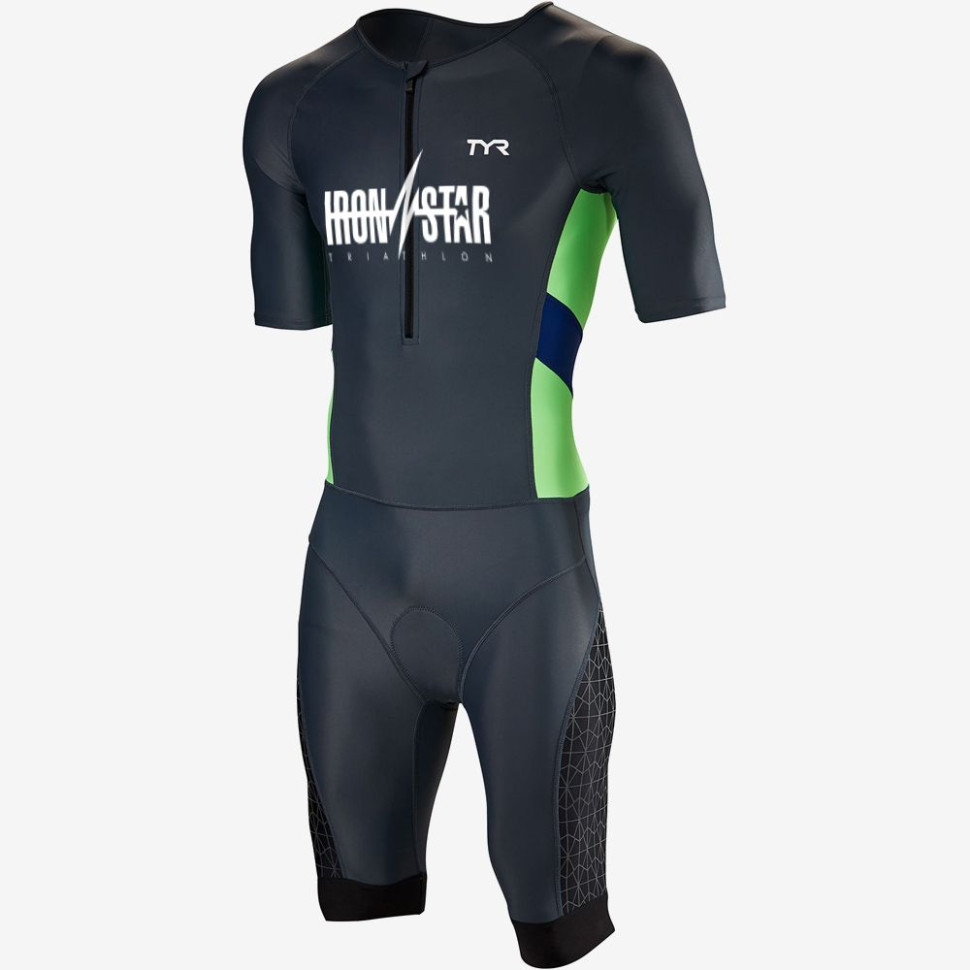 Стартовый костюм с коротким рукавов с молнией спереди TYR Men&#039;S Competitor Speedsuit
