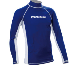 Футболка из лайкры с длинным рукавом RASH GUARD муж. синяя Cressi