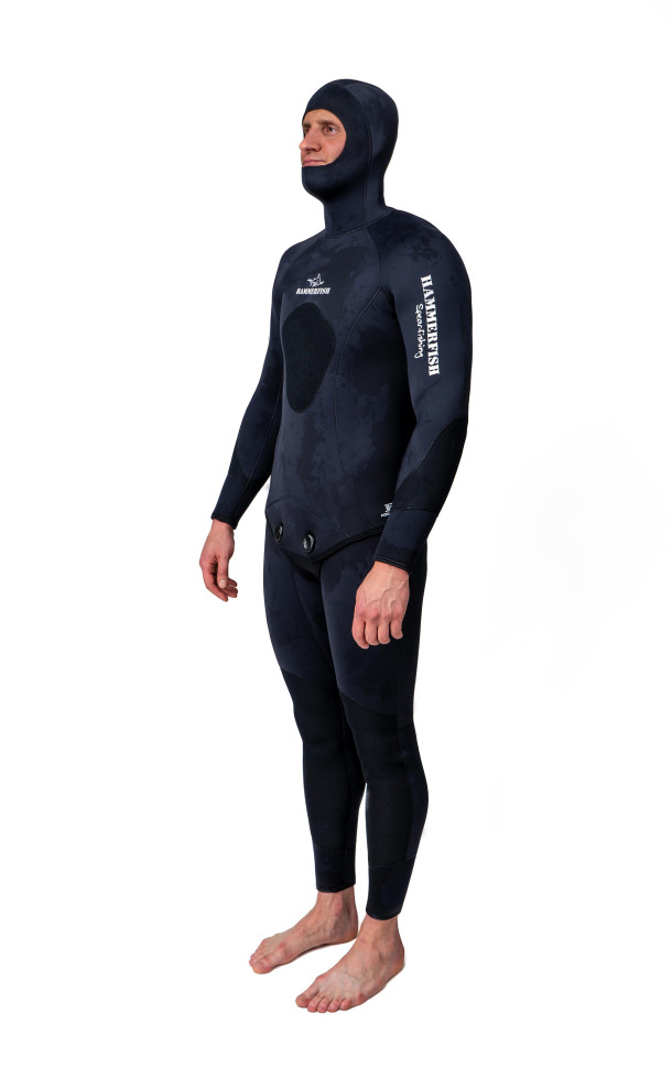 Гидрокостюм 7 мм HAMMERFISH STRONG BLACK/ОТКРЫТАЯ ПОРА длинные штаны