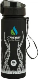 Бутылка для воды H2O FROSTED OCTOPUS 600 мл., черная Cressi