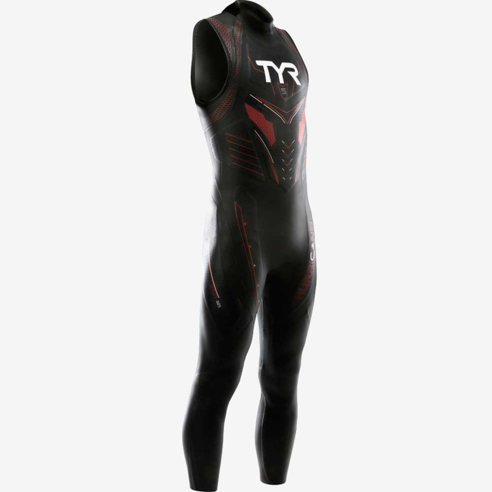 Гидрокостюм без рукавов TYR Mens Hurricane C5 Sleeveless Wetsuit