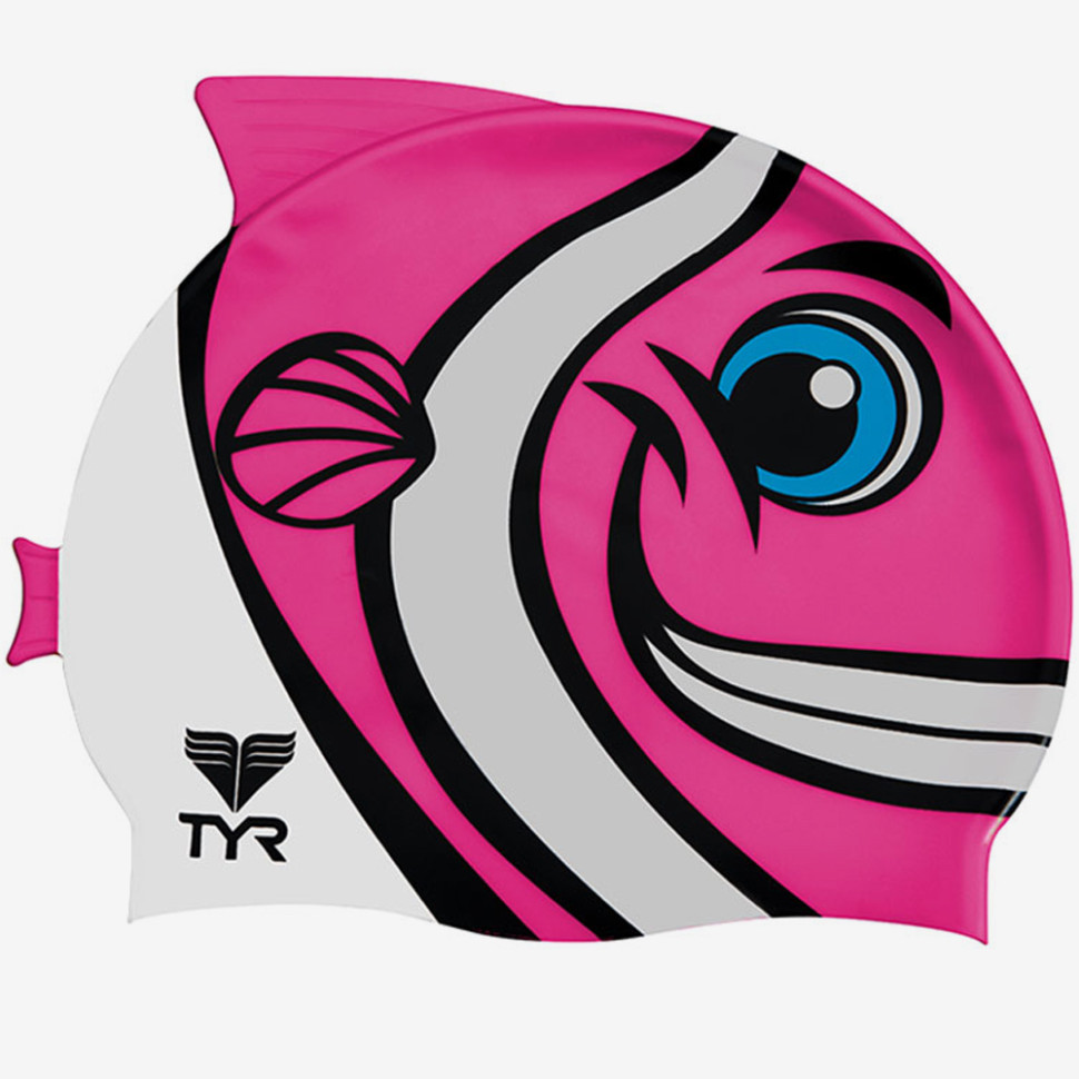 Детская шапочка для плавания TYR Happy Fish